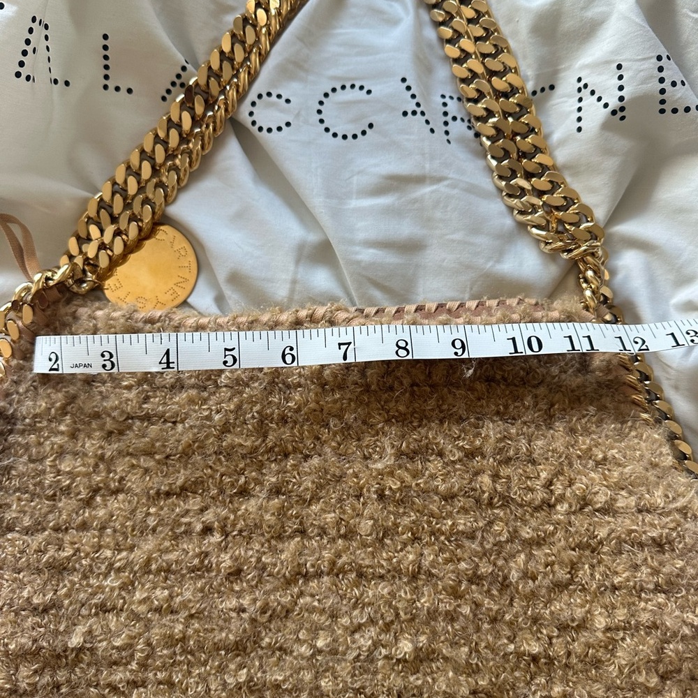Stella McCartney Gold Chain Tan Shoulder Bag - Picture 12 of 16